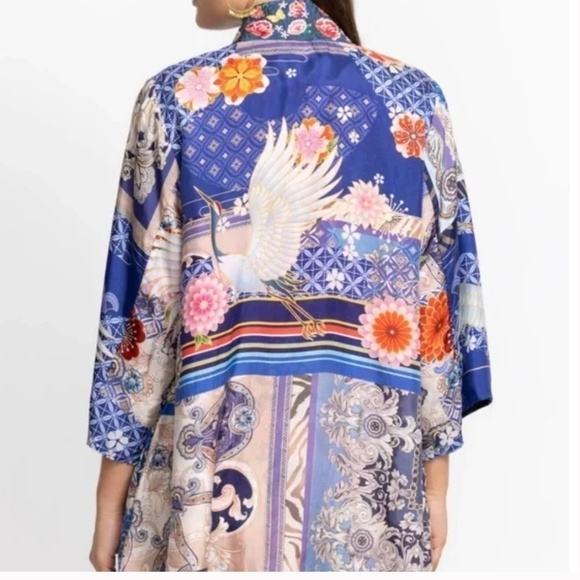 NWT JOHNNY WAS Silk REVERSIBLE Narniay Kimono KIMONO SIZE XL - Picture 5 of 13